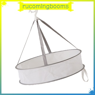 [rucomingbooms] estante de secado a prueba de viento cesta de malla para ropa interior al aire libre perchas 1/2 capa