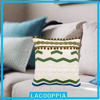 [LACOOPPIA] Fundas de almohada con textura Boho, sencillas, decorativas, tejidas (8)