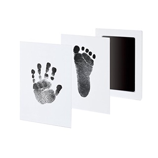 ❥Yc✿Almohadilla de tinta táctil limpia para bebé recién nacido, mano y huella impresión DIY memoria regalos significativos