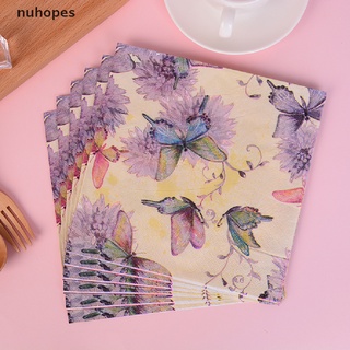 nuhopes 20pcs mariposa patrón de decoupage servilleta papel pañuelo para navidad boda decoración mx