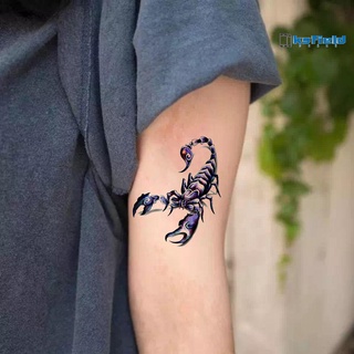 virginia hombres moda fresco divertido 3D Scorpion King temporal impermeable tatuaje pegatina
