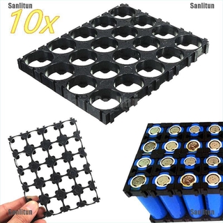 <Sanlitun> 10Pcs 4x5 celda espaciador de batería 18650 batería irradiante shell pack soporte de plástico