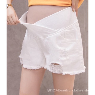 Cintura baja Pantalones de vestir de verano de maternidad pantalones cortos súper cortos de mezclilla Leggings delgados de moda