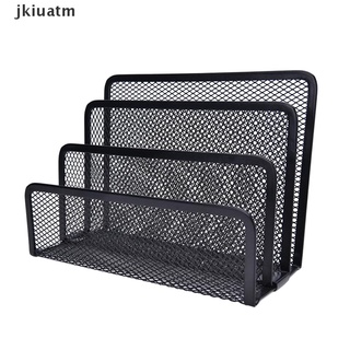 jkiuatm - bandeja de almacenamiento de archivos de malla negra, organizador de escritorio, mx (7)