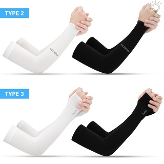 1 par de mangas de brazo de enfriamiento uv protectora absorbente brazo cubierta para ciclismo al aire libre conducción (2)