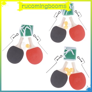 [rucomingbooms] juego de palas de ping pong (paquete de 2 jugadores) 3 bolas de ping pong abs | juego de tenis de mesa completo | velocidad avanzada, para