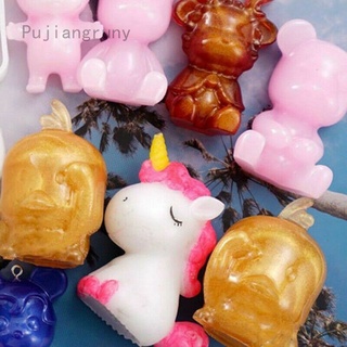 Pujiangruny - molde de silicona epoxi, diseño de unicornio, epoxi, Manual, bricolaje, estilo elegante