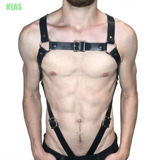 HEAS Men Body Restraint Leather Harness Belts Straps Suspenders Braces Armor Costumes