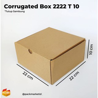 Caja corrugada 22x22xT 10cm (MIN 2PC)/caja de cestas/caja de regalo
