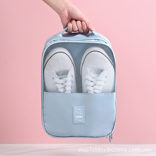 Bolsa de almacenamiento de zapatos de viaje al aire libre portátil multifuncional de gran capacidad plegable transpirable caja de zapatos