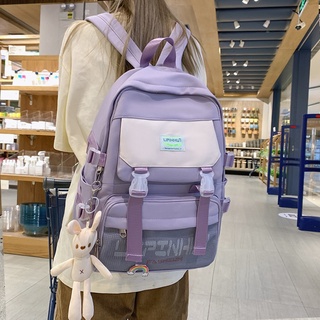 Simple ocio mujeres mochila de gran capacidad adolescente estudiante libro bolsa encantadora escuela escuela mochila Domineering mochila