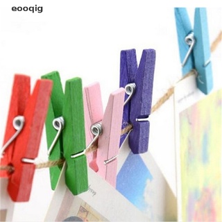 eooqig 50 pzs mini pinzas de madera natural para ropa/papel fotográfico/pinza para ropa/pinza artesanal mx