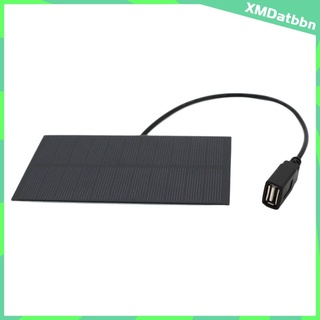 [atbbn] cargador de panel solar de 5.5 v puerto usb policristalino de silicona portátil uso de viaje gps teléfono cargador para senderismo mochilero