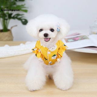 Wantengqian Adorable ropa para mascotas lindo perro sin mangas engrosado Tops todo-partido para invierno