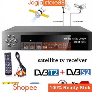 Vt6000 Smart Digital TV Box receptor 1080P DVB-T2 + DVB-S2 - negro