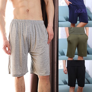 [laliks n] Pantalones Cortos De Hombre Sueltos Transpirables Modales Para Dormir