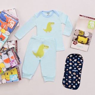 Lkp041 niño/niña carter contenido 2 juegos de conjuntos largos de pijama + 4 pañuelos