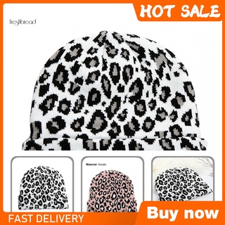 Fr* sombrero Unisex suave con cúpula de leopardo de punto para exteriores