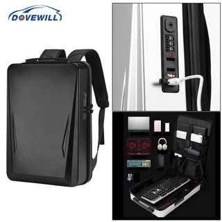 Dovewill - mochila rígida para portátil (17,3 pulgadas, impermeable, impermeable, para juegos, para hombre)