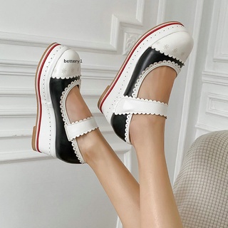 Bettery1 Womens Cute Platform Lolita Shoes Kawaii Ankle Strap Velcro Mary Jane Lolita Cos