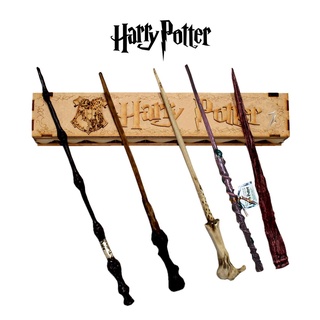 5 Varita Harry Potter + 1 Estuche Coleccionador Deluxe