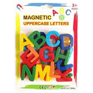 CLEOES Kids Counting Tool Alphabet Letters Stickers Spelling Tool Magnetic Digital Magnetic Stickers Digital Magnetic Stickers Children Toy 26pcs Magnetic Learning Alphabet Learning Spelling Counting Toddlers Learning Plastic Refrigerator Stickers (7)