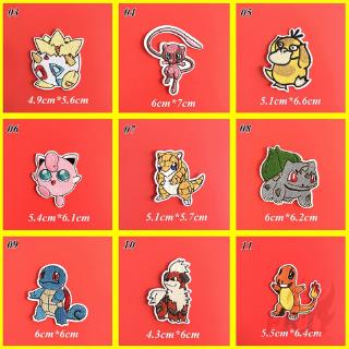 Pokemon Go-Anime Character Pikachu Iron-on Patch 1Pc DIY Coser En Hierro Insignias Parches (4)