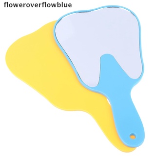 floweroverflowblue 1pc boca dental mango espejo forma dientes espejo inspección dental espejo oral ffb (4)