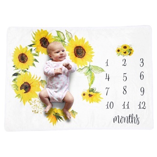 brroa Baby Milestone Blanket Newborn Photography Props Background Blanket for Shooting