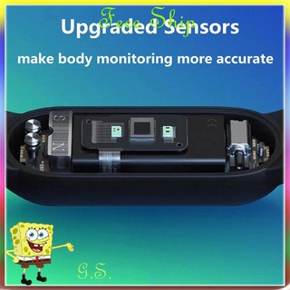 Pulsera inteligente con pantalla Grande monitor De frecuencia cardiaca/Rastreador De ejercicio inalámbrico 5.0 impermeable (3)