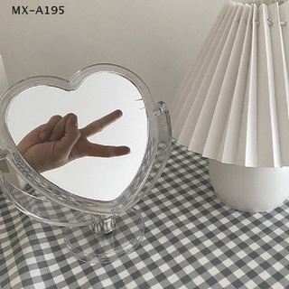{goodjob} 1Pc Double Side Makeup Mirror Cute Heart Shaped Cosmetic MirrorMake Up Mirror (3)