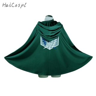 Attack On Titan Costume Green Cloak Cosplay Eren Levi Mikasa Cloak (2)