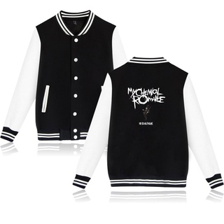 My Chemical Romance Baseball Bomber Jacket Men Sweatshirt Black Parade Punk Emo Rock Hoodies Uniform Coat Streewears