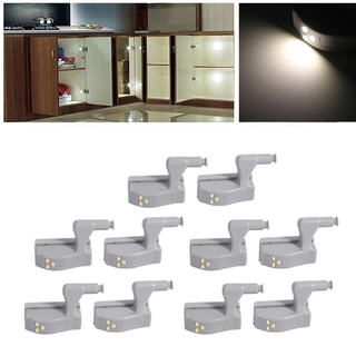 Bisagra LED bisagra luz/Universal debajo del gabinete luces 0.75W Sensor interior luz/cocina dormitorio armario luz de noche blanco cálido