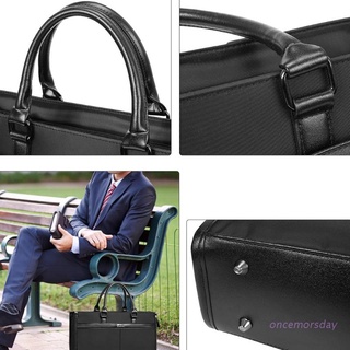once 15.6 Inch Laptop Bag Large Business Briefcase for Men Women Travel Notebook Case Shoulder Bag Computer Messenger