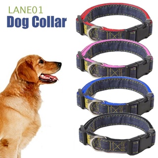 LANE01 Nylon Collar de perro Doble Suministros de mascotas Correa para el cuello Al aire libre Ajustable Ensanchamiento|Para perro pequeño Espesado Collar
