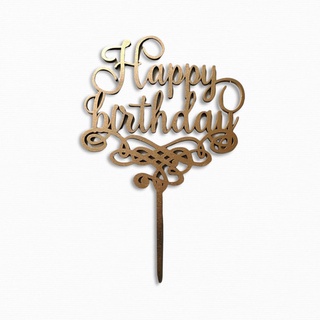 Letrero Para Pastel Topper Cake Happy Birthday Hb047
