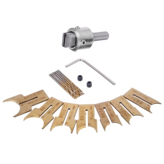 [brblesiyamx] 16 piezas de cuentas de madera brocas de perforación de madera cortador de madera juego de herramientas de carpintería