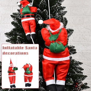 adorno colgante inflable de santa claus precioso árbol de navidad colgante creativo decoración de fiesta de navidad