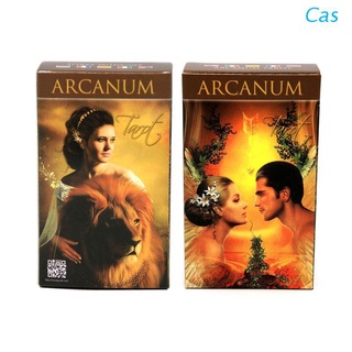Cas completo inglés Arcanum Tarot 78 cartas baraja misteriosa adivinación Oracle tarjeta de juego de la familia juego de mesa