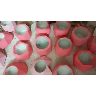 mini jarrones de yeso pintados (1)