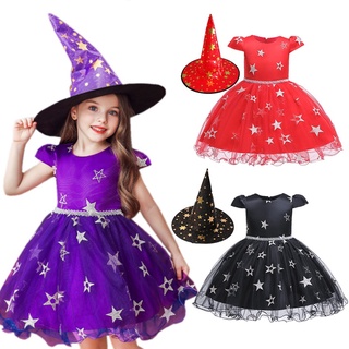Disfraz De Halloween disfraz De Halloween Cosplay niña con sombrero estrella Halloween disfraz De Halloween disfraz De Princesa Weg