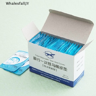[WhalesfallJY] 50pcs Disposable Travel Safety PE Plastic Toilet Seat Cover Mat Cushion Mat Hot Sale