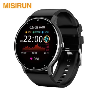 misirun zl02 reloj inteligente para hombre mujeres impermeable frecuencia cardíaca fitness hombres deportes smartwatch para iphone android xiaomi huawei