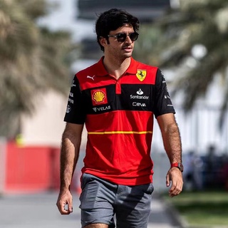 2022 Nuevo F1 Racing Traje + Ferrari Team F1 POLO + Unisex Verano Manga Corta Camiseta (5)