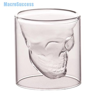 [MCA] Copa de cristal de cabeza de calavera para vino transparente Steins Halloween DFZ (2)