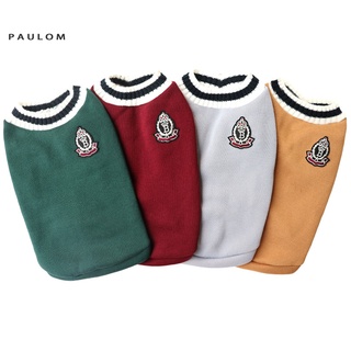 Paulom Soft Texture Pet Vest Dog Sleeveless Thickened Tops Dress-up for Winter (9)