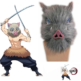 Anime Halloween Demon Slayer: Kimetsu No Yaiba Hashibira Inosuke Pig Cosplay máscara Cos