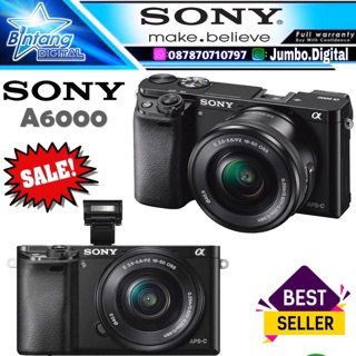 Sony a6000 kit 16-50mm - sony alpha 6000 - sony A 6000 cámara - 1 año de garantía