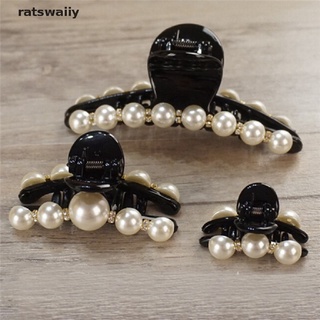 ratswaiiy moda estilo coreano perla negro señora clips de pelo garra pasador abrazadera horquilla mx